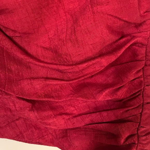 Tatum & Olivia Red Silk Skirt - Picture 4 of 8